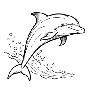 delfino realistico da colorare