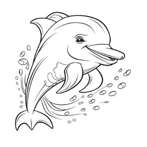 delfino femmina con occhi sorridenti